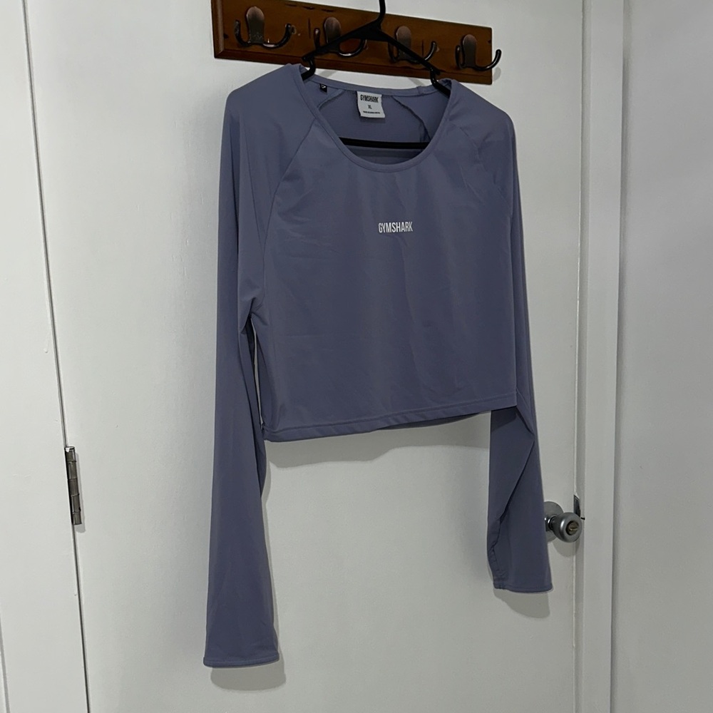 Gymshark Lavender Crop Long Sleeve Top